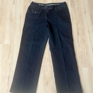 Jones Wear Dark Blue Stretch Straight Leg Jeans size 12